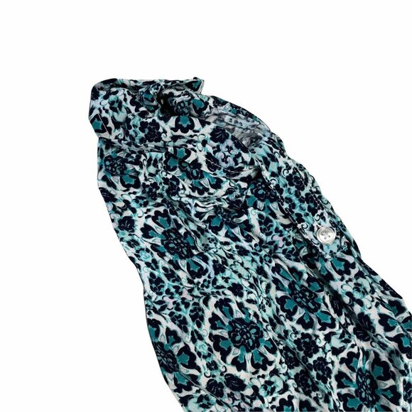 Cato Womens Boho-Style Printed Tunic Top With Button Details Size 18/20 - Picture 3 of 3